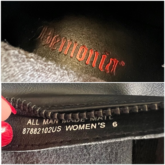 Demonia Emily 375 Stretch Vegan Leather Platform Lace-Up Thigh High 24-Eye Boots - Picture 14 of 16